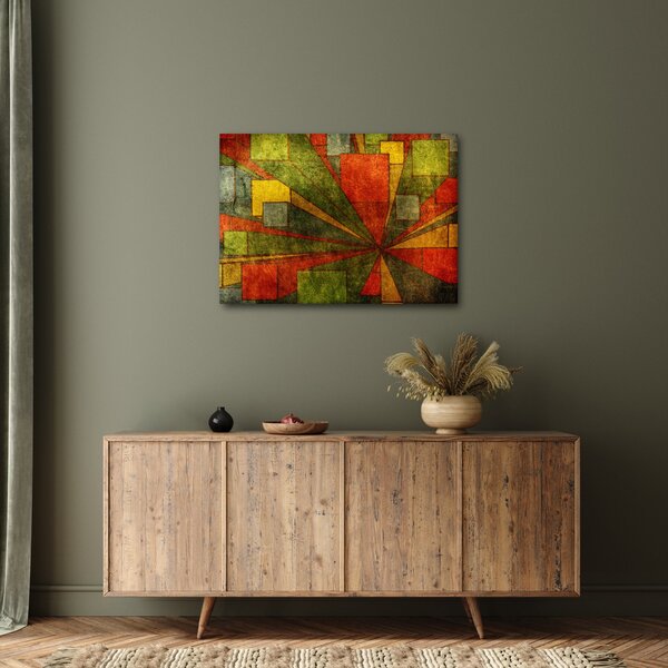 Slika geometrijske apstrakcije (70x50 cm)
