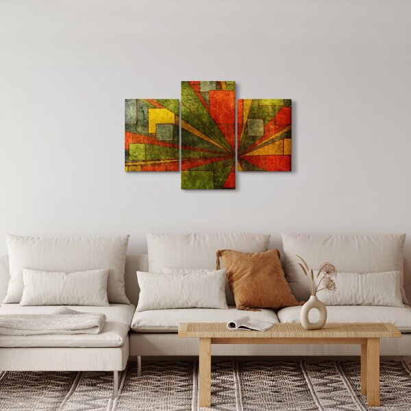 Slika geometrijske apstrakcije (90x60 cm)