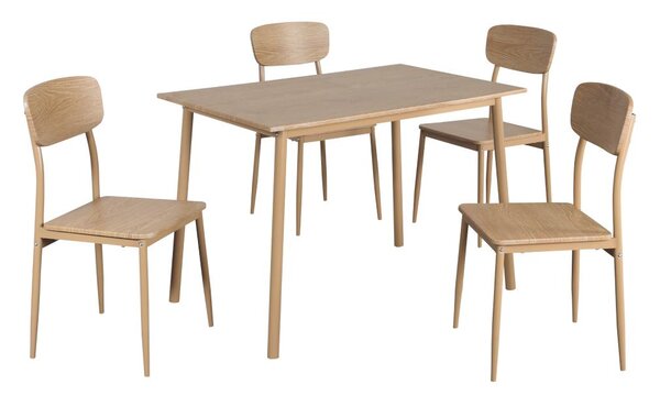 Blagovaonski set Lenin (hrast prirodni) (za 4 osobe)