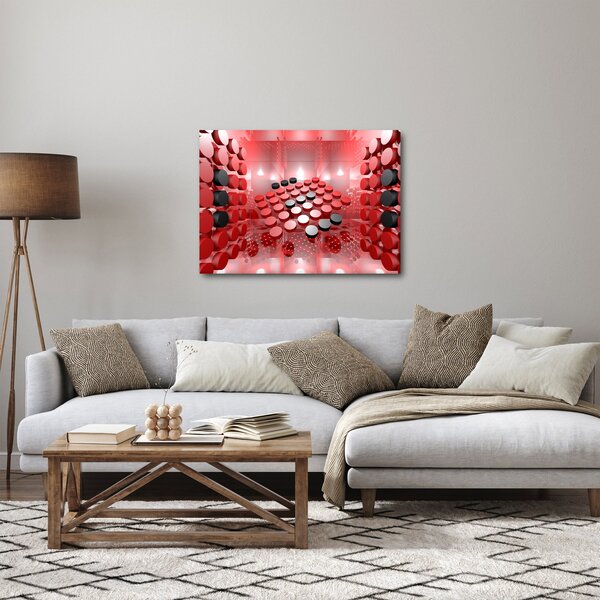 Slika apstrakcije dugmadi (70x50 cm)