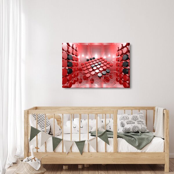 Slika apstrakcije dugmadi (90x60 cm)