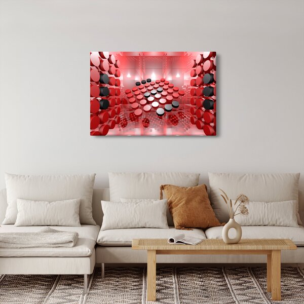 Slika apstrakcije dugmadi (90x60 cm)