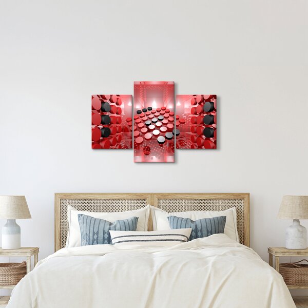 Slika apstrakcije dugmadi (90x60 cm)
