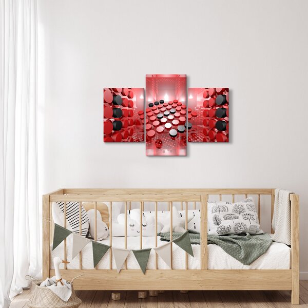 Slika apstrakcije dugmadi (90x60 cm)