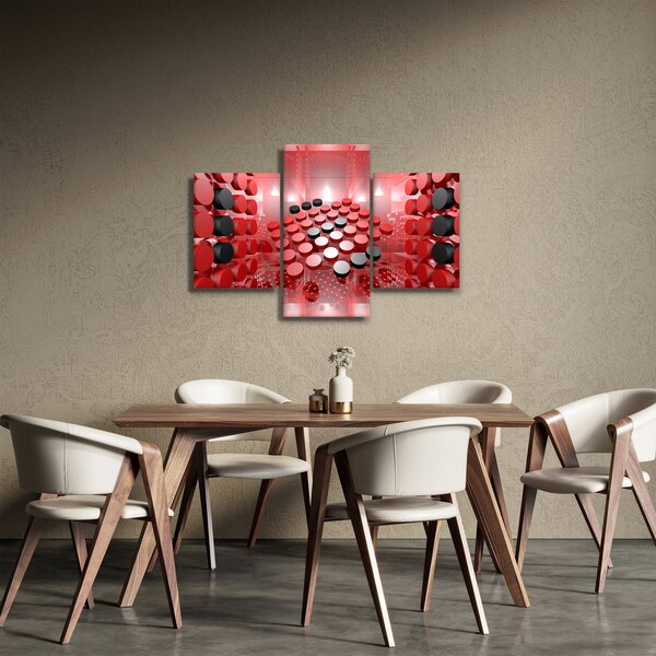 Slika apstrakcije dugmadi (90x60 cm)