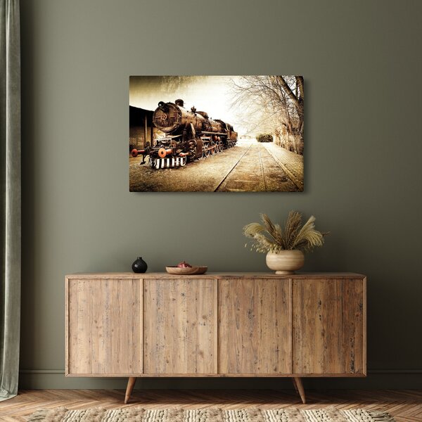 Slika - Povijesna lokomotiva (90x60 cm)