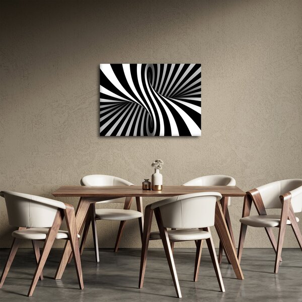 Apstraktna slika sa zebrastim prugama (70x50 cm)