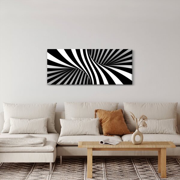Apstraktna slika sa zebrastim prugama (120x50 cm)