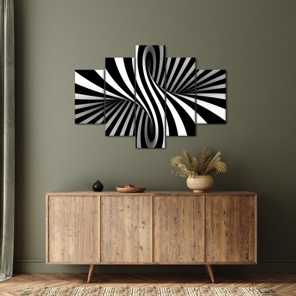 Apstraktna slika sa zebrastim prugama (150x105 cm)