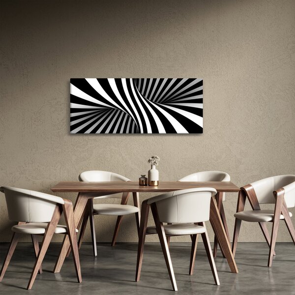 Apstraktna slika sa zebrastim prugama (120x50 cm)