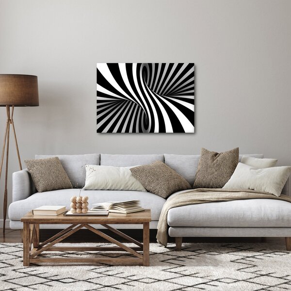Apstraktna slika sa zebrastim prugama (70x50 cm)