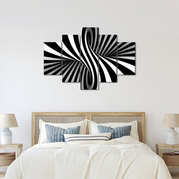 Apstraktna slika sa zebrastim prugama (150x105 cm)