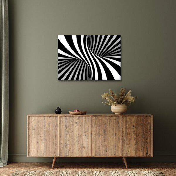 Apstraktna slika sa zebrastim prugama (70x50 cm)