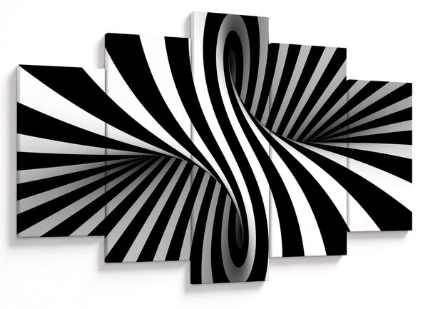 Apstraktna slika sa zebrastim prugama (150x105 cm)