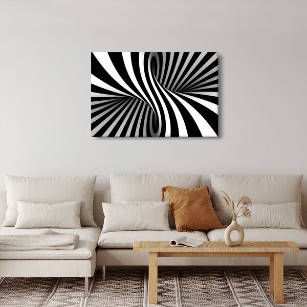 Apstraktna slika sa zebrastim prugama (90x60 cm)