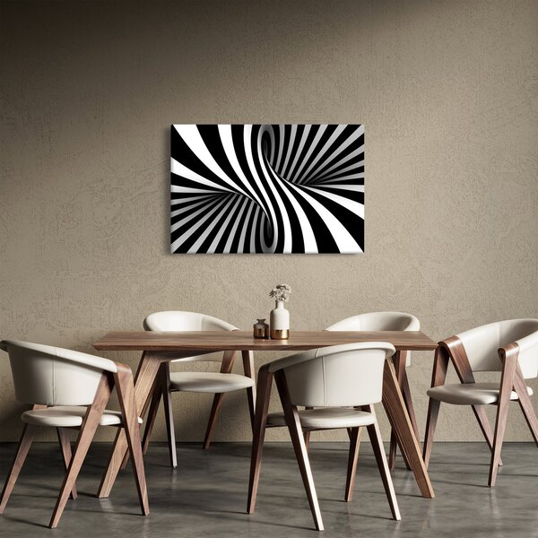 Apstraktna slika sa zebrastim prugama (90x60 cm)