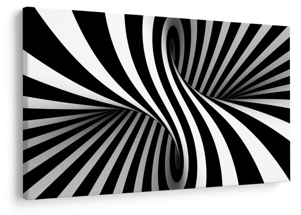 Apstraktna slika sa zebrastim prugama (90x60 cm)