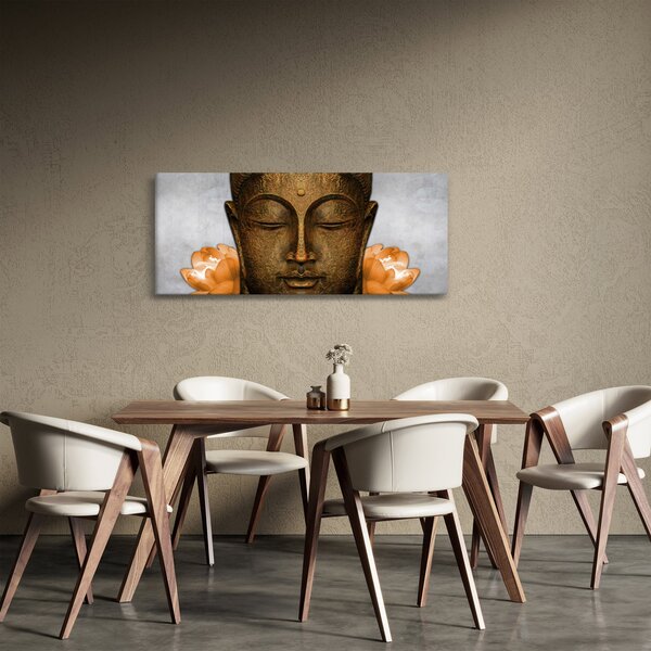 Slika kipa s detaljem lica (120x50 cm)