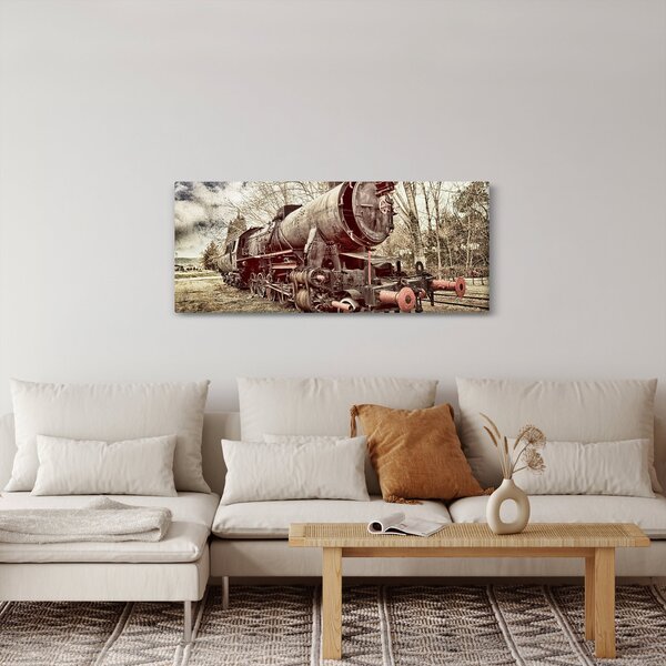 Povijesna slika lokomotive (120x50 cm)
