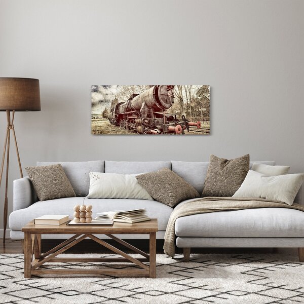 Povijesna slika lokomotive (120x50 cm)