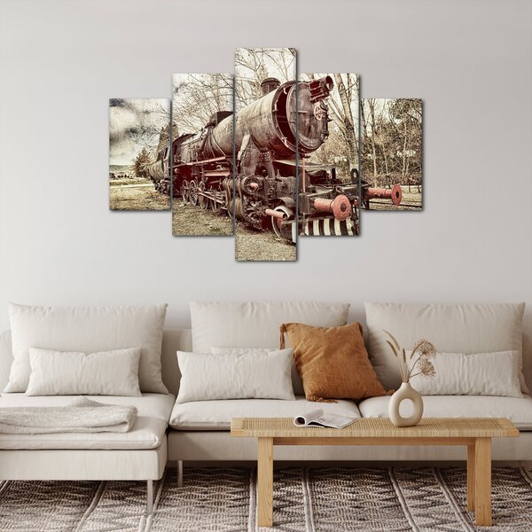 Povijesna slika lokomotive (150x105 cm)