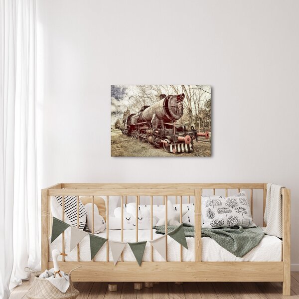 Povijesna slika lokomotive (70x50 cm)