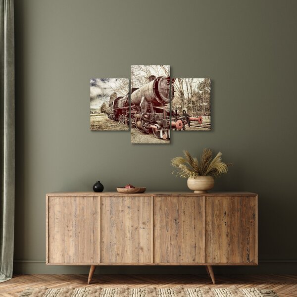 Povijesna slika lokomotive (90x60 cm)