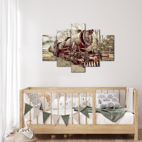 Povijesna slika lokomotive (150x105 cm)