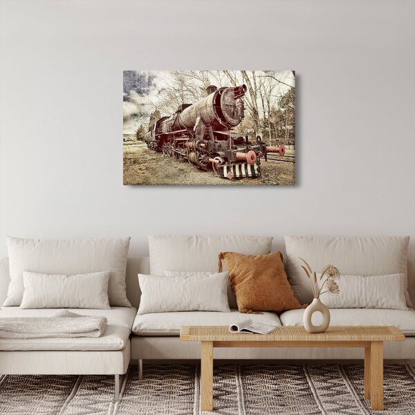 Povijesna slika lokomotive (90x60 cm)