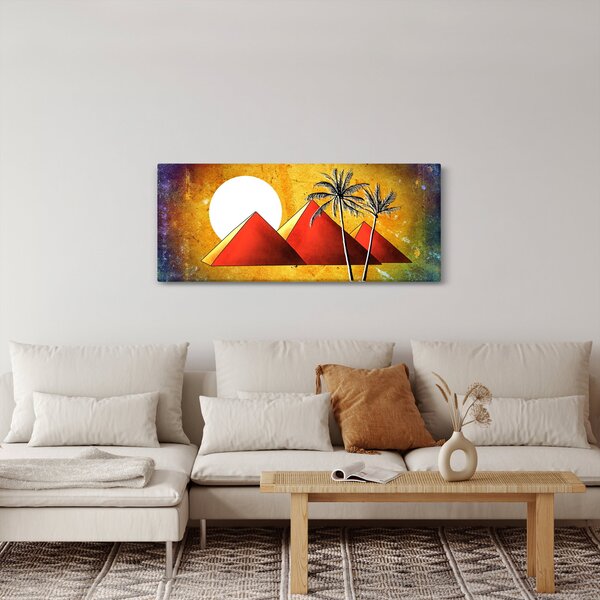 Slika naslikanih egipatskih piramida (120x50 cm)