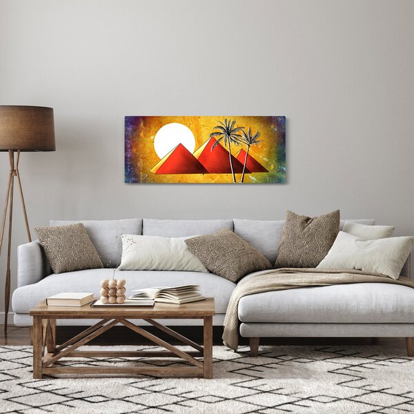 Slika naslikanih egipatskih piramida (120x50 cm)