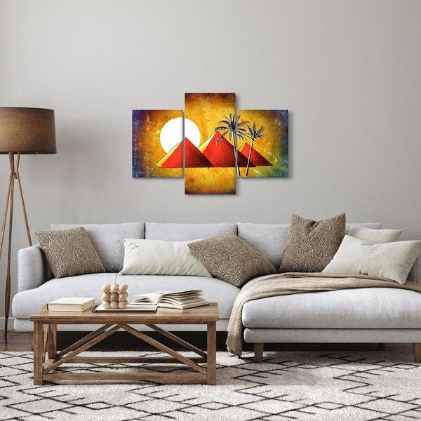 Slika naslikanih egipatskih piramida (90x60 cm)