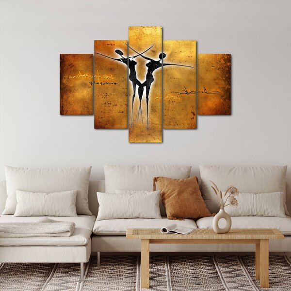 Slika naslikanog plesnog para (150x105 cm)
