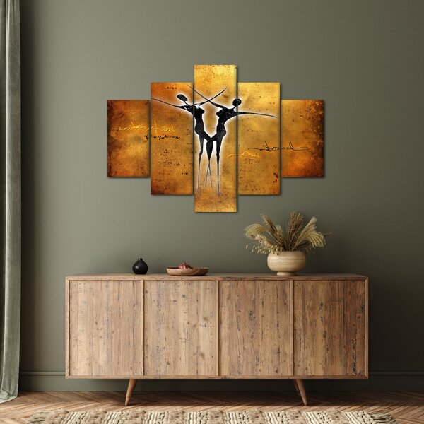 Slika naslikanog plesnog para (150x105 cm)