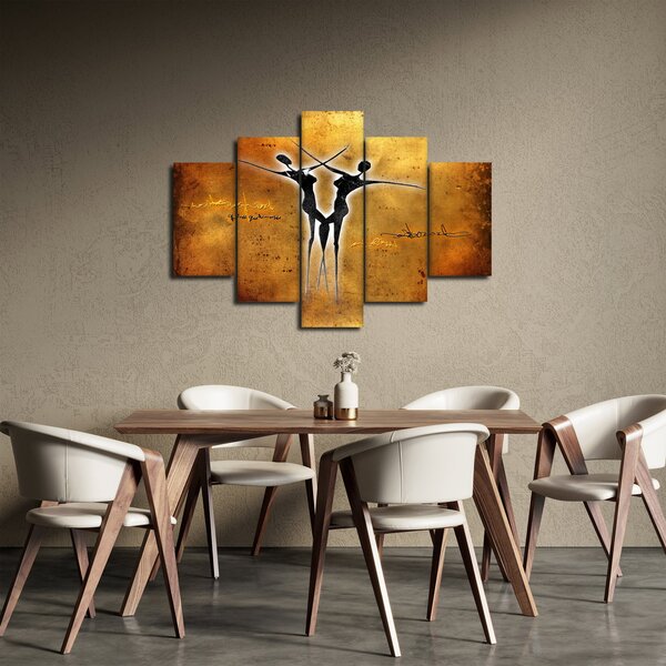 Slika naslikanog plesnog para (150x105 cm)