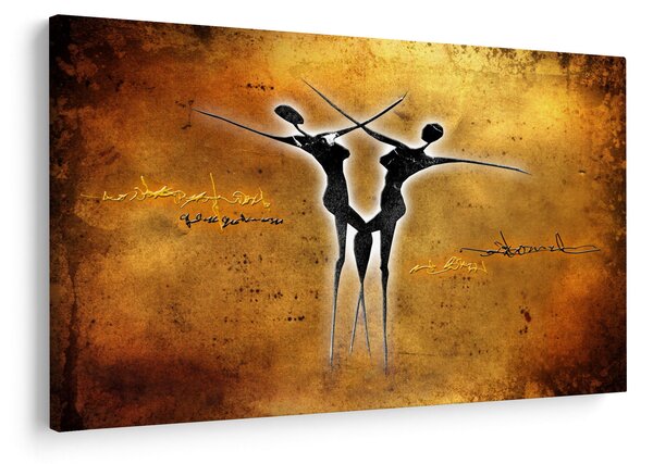 Slika naslikanog plesnog para (90x60 cm)