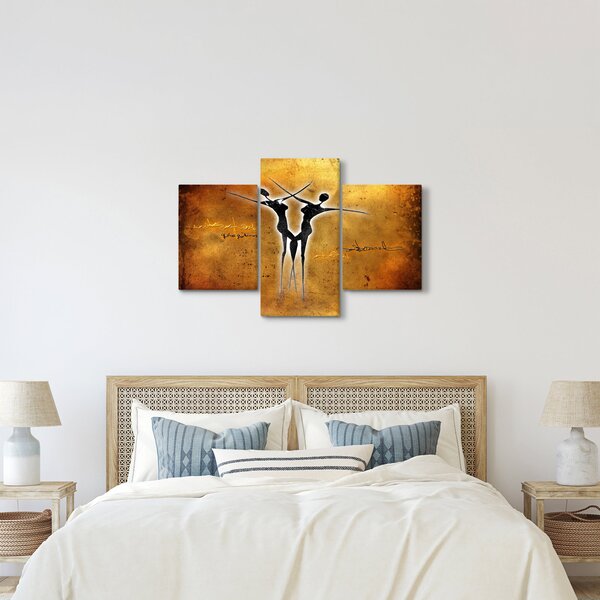 Slika naslikanog plesnog para (90x60 cm)
