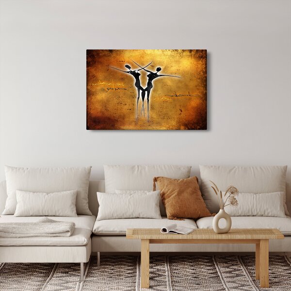 Slika naslikanog plesnog para (90x60 cm)