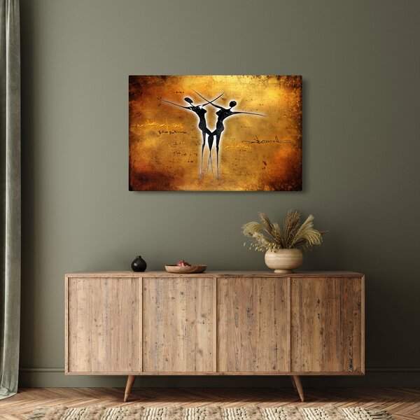 Slika naslikanog plesnog para (90x60 cm)
