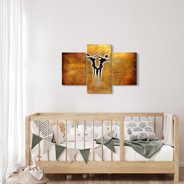 Slika naslikanog plesnog para (90x60 cm)
