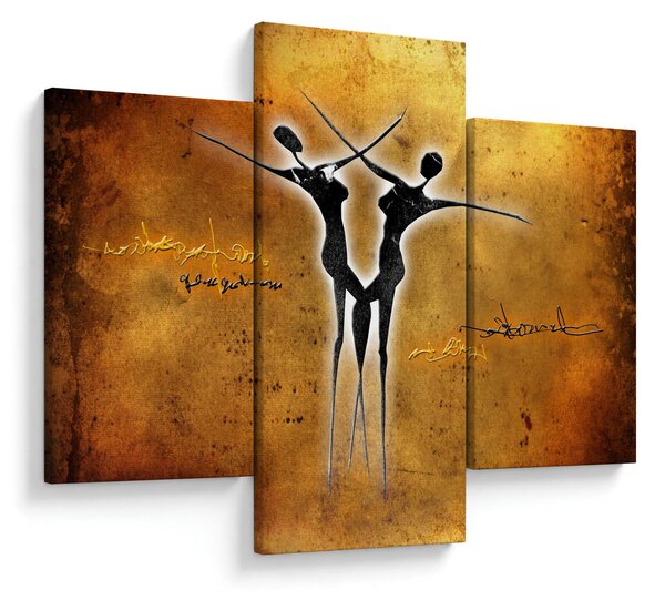 Slika naslikanog plesnog para (90x60 cm)