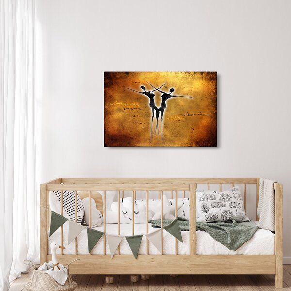 Slika naslikanog plesnog para (90x60 cm)