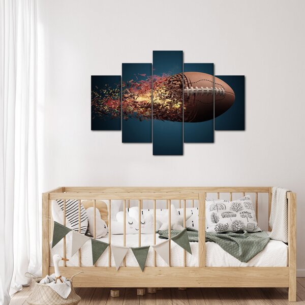 Slika - Ragbi lopta u akciji (150x105 cm)