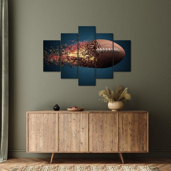Slika - Ragbi lopta u akciji (150x105 cm)