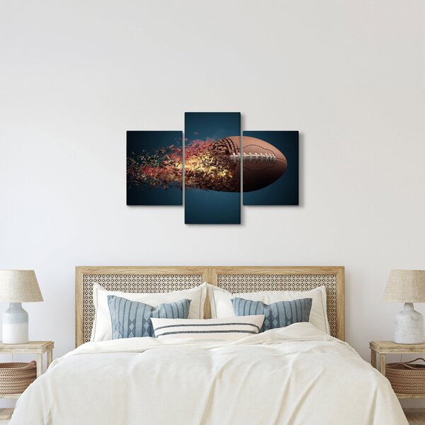 Slika - Ragbi lopta u akciji (90x60 cm)