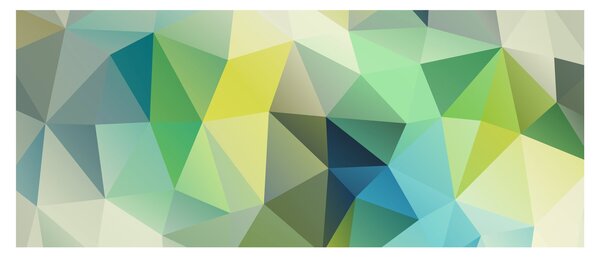 Slika geometrijske apstrakcije (120x50 cm)