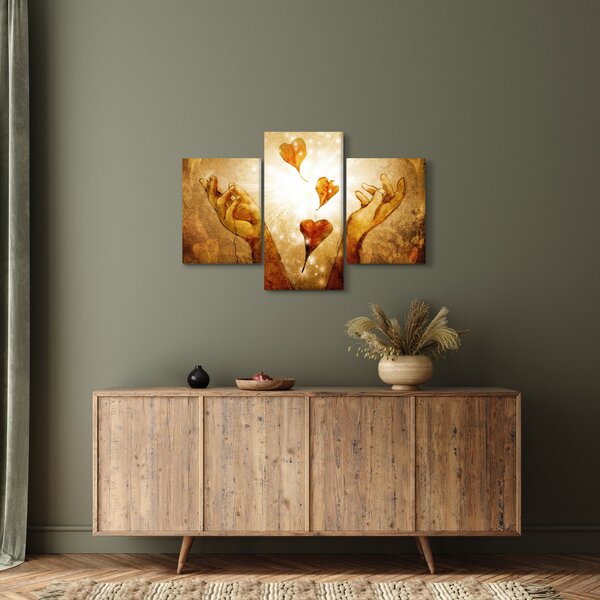 Slika - Naslikane ruke pune ljubavi (90x60 cm)