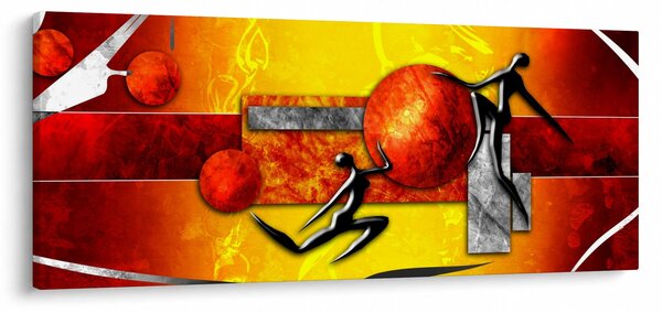 Slika -Naslikan prikaz čovječanstva (120x50 cm)