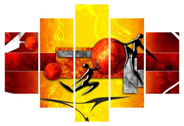 Slika -Naslikan prikaz čovječanstva (150x105 cm)