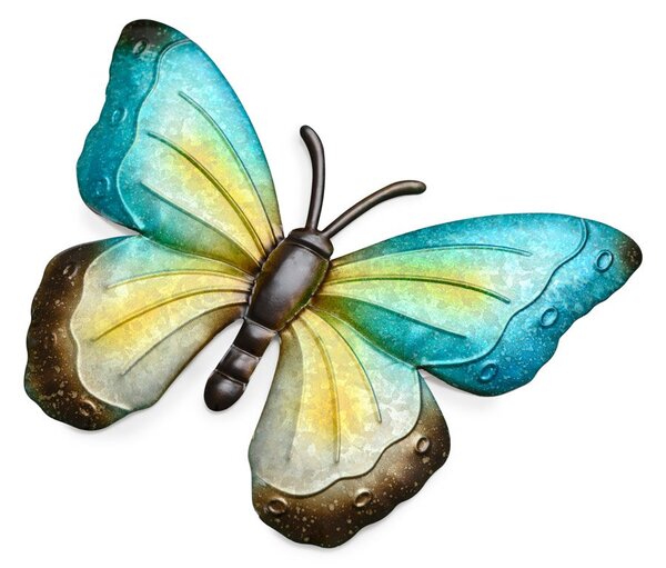 Zidni metalni dekor BUTTERFLY leptir 40 cm - više boja Boja: Ljubičasta